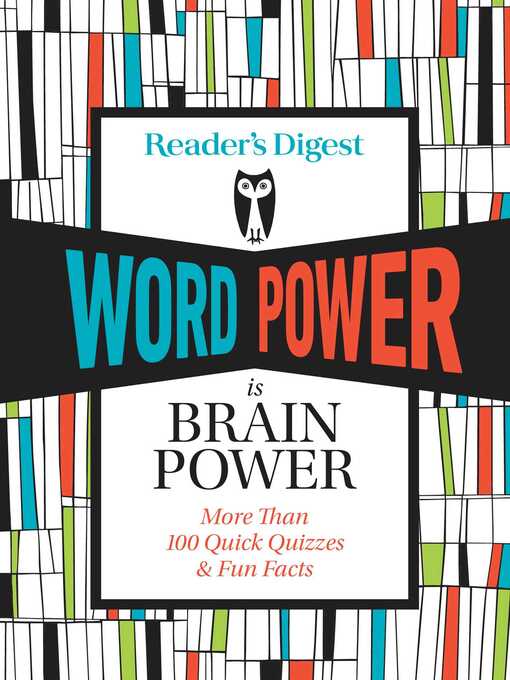 Cover image for Reader' s Digest Word Power is Brain Power